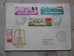Delcampe - Hungary- FDC - -MABEOSZ   Registered Cover -Comission Du  Danube - Duna Bizottság - Ship Bateau Schiff  1967  D130096 - FDC