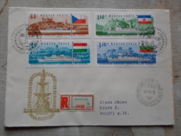 Delcampe - Hungary- FDC - -MABEOSZ   Registered Cover -Comission Du  Danube - Duna Bizottság - Ship Bateau Schiff  1967  D130098 - FDC