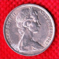 1 PIECE AUSTRALIE COMMONWEALTH OF AUSTRALIA ANGLETERRE 10 TEN CENTS 1967 ELIZABETH II - N° 4 - 10 Cents