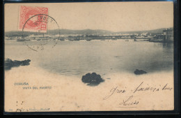 Delcampe - Espagne --- Coruna -- Vista Del Puerto - La Coruña
