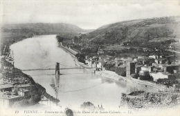 Delcampe - Vienne - Panorama De La Vallée Du Rhône Et De Sainte-Colombe - Carte LL N°10 - Vienne
