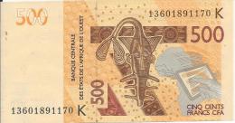 500 Francs 2012 - Ivoorkust