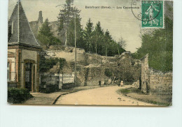 Delcampe - DEP 61 DOMFRONT LES CASEMATES CARTE TOILEE - Domfront