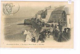 Delcampe - CPA (14) ARROMANCHES-LES-BAINS - La Plage à Marée Haute- Animée - (006) - Arromanches