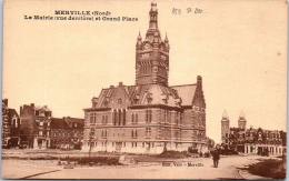 59 MERVILLE - La Mairie Vue Derrière - Grand Place - Merville