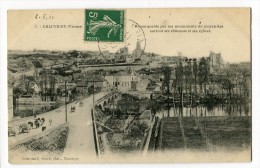 Delcampe - Ref 196 - CHAUVIGNY Remarquable Par Ses Monuments Du Moyen-Âge Châteaux Et églises (oblitération Chauvigny 1911) - Chauvigny