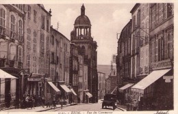 Delcampe - Riom.. Très Animée.. Rue Du Commerce.. Commerces.. Café Du Commerce.. Tabac.. Camion - Riom
