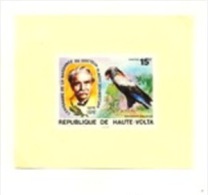 HAUTE VOLTA Oiseaux, Rapaces, Schweitzer, Birds, Vögel, Yvert  N° 358 Epreuve De Luxe. Sheet Of Luxe - Eagles & Birds Of Prey