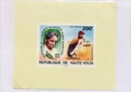 HAUTE VOLTA Oiseaux, Rapaces, Schweitzer, Birds, Vögel, Yvert  N° PA192 Epreuve De Luxe. Sheet Of Luxe - Águilas & Aves De Presa