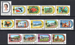 Dominica QEII 1969 Definitives Set Of 14 To 50c, MNH - Dominique (...-1978)