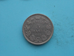 1933 - 5 FRANCS - UN BELGA ( Morin 388a ) ( Uncleaned - For Grade, Please See Photo ) ! - 5 Francs & 1 Belga