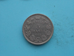 1933 - 5 FRANCS - UN BELGA ( Morin 388a ) ( Uncleaned - For Grade, Please See Photo ) ! - 5 Frank & 1 Belga