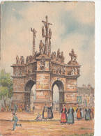 Delcampe - 1940 CIRCA CALVAIRE DE PLEYBEN - Pleyben