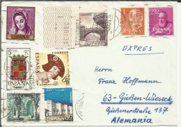 Delcampe - CAN PICAFORT BALEARES CC URGENTE SELLOS ARTE ESCUDO JAEN PINTURA CARLOS I CAMBADOS - Eilbriefmarken