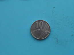 2001 - 10 SO´M / KM 14 ( Uncleaned - For Grade, Please See Photo ) ! - Usbekistan