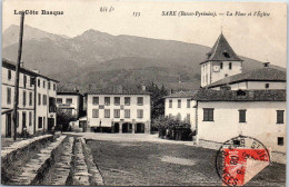 Delcampe - 64 SARE - La Place Et L'église - Sare