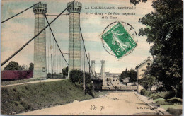 Delcampe - 70 GRAY - Le Pont Suspendu Et La Gare - Gray
