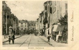 CPA 42 ROANNE RUE NATIONALE  1904 - Roanne