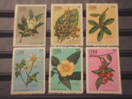 CUBA - 1970 FIORI 6 Valori - NUOVI(+) - Unused Stamps