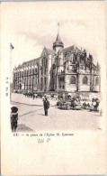 Delcampe - 76 EU - La Place De L'église Saint Laurent - Eu