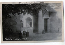 CPA PHOTO    95      NEUVILLE SUR OISE     1908        LA FERME - Neuville-sur-Oise