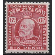 Neuseeland 1909 König Edward VII 128 A Mit Falz - Unused Stamps