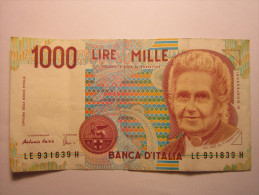 ITALIE, 1000 Lires, 1990 - 1000 Lire