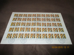 CHESS. Complete Sheet Of  50 Copies  Of Argentina 1978 Chess Stamp Canceled With Chess Olympiad Postmarks Buenos Aires - Nuevos