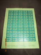 CHESS. Bulgaria 1958, 5th World Students Team Championships In Varna . Complete Sheet Of 50 Stamps. MNH - Ungebraucht