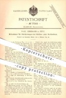 Original Patent - Paul Giesemann In Zeitz , 1894 , Mitnehmer Für Förderwagen Bei Ketten- Oder Seilbetrieb !!! - Zeitz