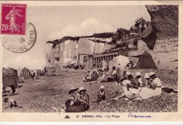 Delcampe - Mesnil-Val.. Très Animée.. La Plage - Mesnil-Val