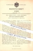 Original Patent - Ed. V. Oberleithner In Mährisch Schönberg / Sumperk , 1895 , Schaftmaschine Für  Weber !!! - Boehmen Und Maehren