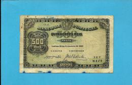 PORTUGAL - 500 REIS - ND ( 1917 - Old Date 30/09/1910 ) - Pick 105a - 2 Scans - Portugal