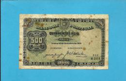 PORTUGAL - 500 REIS - ND ( 1917 - Old Date 30/09/1910 ) - Pick 105a - 2 Scans - Portugal