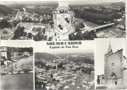 Delcampe - AIRE SUR L'ADOUR - 40 -  MULTIVUES TRES RARE - 4 Vues De La Ville   - VAN - - Aire