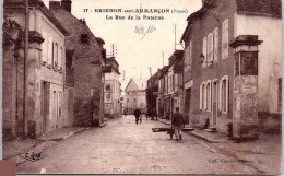 Delcampe - 89 BRIENON - La Rue De La Poterne - Brienon Sur Armancon