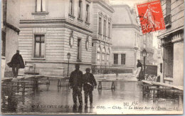 Delcampe - 92 CLICHY - Crue 1910 - La Mairie Rue De L'union. - Clichy