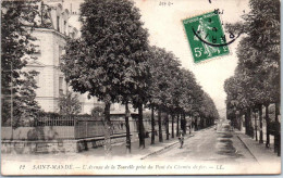 Delcampe - 94 SAINT MANDE - L'avenue De La Tourelle Prise Du Pont Du Chemin De Fer - Saint Mande