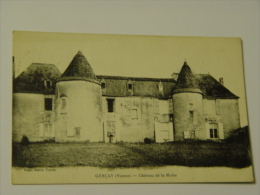 VIENNE-GENCAY-CHATEAU DE LA MOTHE - Gencay