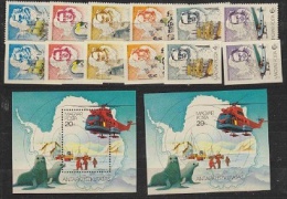 Hungary 1987 Antarctica 6v + M/s (both Perforated + IMPERFORATED) ** Mnh (21053) - Sonstige & Ohne Zuordnung