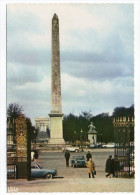 Delcampe - PARIS 8°-Derrière L'Obélisque De La Place De La Concorde-champs-Elysées Et Arc De Triomphe (animée,voitures 2CV Citroen) - Paris (08)