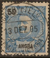 Angra - 1897 King Carlos 50 Réis PRAIA DA VICTORIA Cancel - Angra