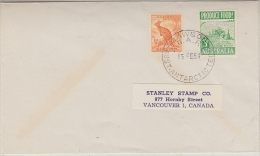 AAT Mawson 1954 Cover To Vancouver Canada Ca Mawson 15 Fe 54 (21062) - Storia Postale