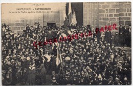 Delcampe - 87 - ST JUNIEN -  SAINT JUNIEN -  OSTENSIONS - LA SORTIE DE L' EGLISE APRES LA BENEDICTION DES DRAPEAUX - Saint Junien