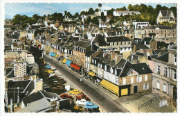 Delcampe - CPSM 50 VILLEDIEU LES POELES BELLE VUE AERIENNE RUE - Villedieu