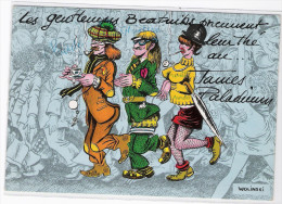 Delcampe - CPM -  ILLUSTRATEUR WOLINSKI  - Les Gentlemens Beatniks Prennent Leur Thé Au ... James Paladium - Wolinski
