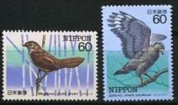 JAPON Oiseaux, Rapaces, Birds, Vögel, Yvert  N°1476/77.  ** Neuf Sans Charniere MNH. - Aquile & Rapaci Diurni