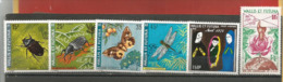 Année 1974.   6 T-p Neufs **, Inclus Poste Aérienne. (insectes,etc)  Côte  58,00 € - Unused Stamps