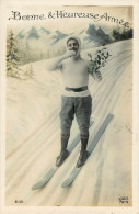 Fantaisies - Sports D'hiver - Ski - Bonne Et Heureuse Année - Bon état - Sport Invernali