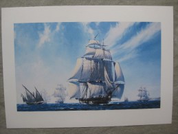 Delcampe - Reproduction De Tableau : USS Ontario 1815 Bataille Naval  § - Dessins